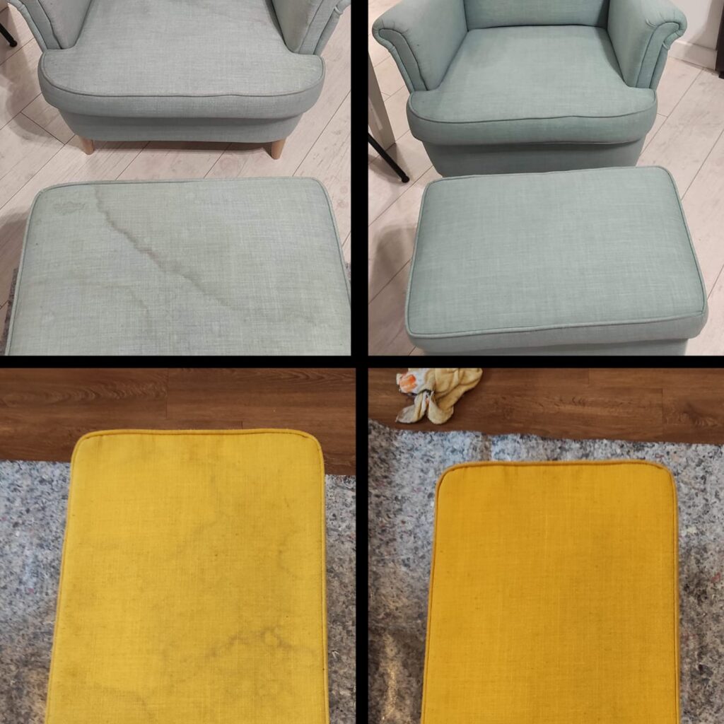 pranie fotela i podnóżka