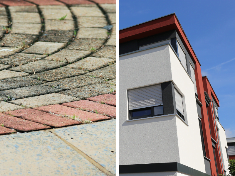 czyszczenie elewacji i kostki brukowej